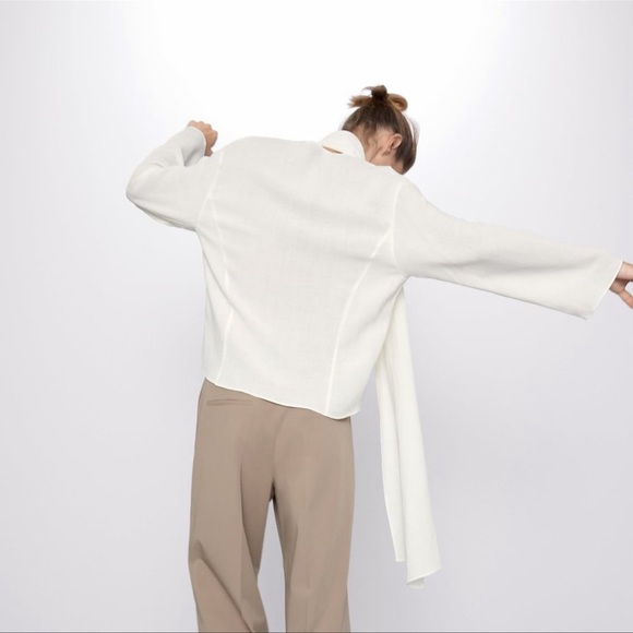 COPY - NWT! Zara scarf blouse - size small - Picture 4 of 4